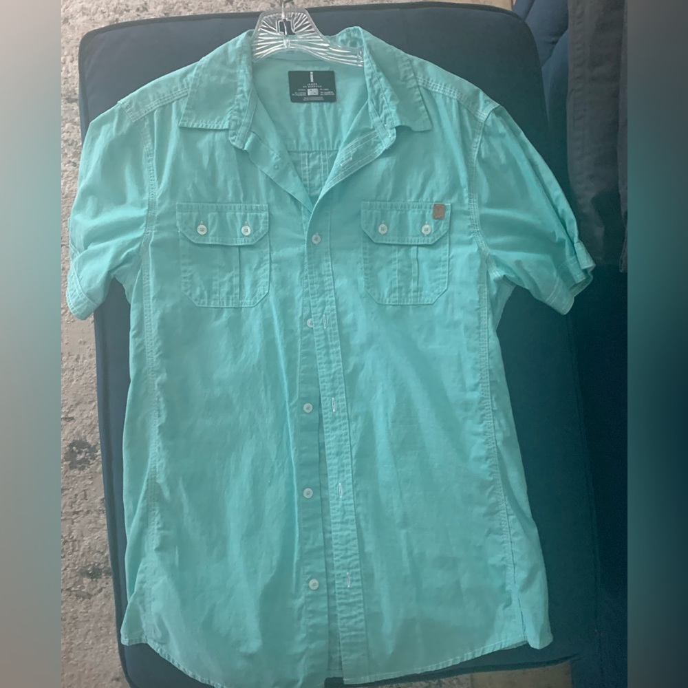 Mens I jeans by Buffalo button down shirt
